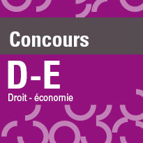 Concours D-E | Droit - économie