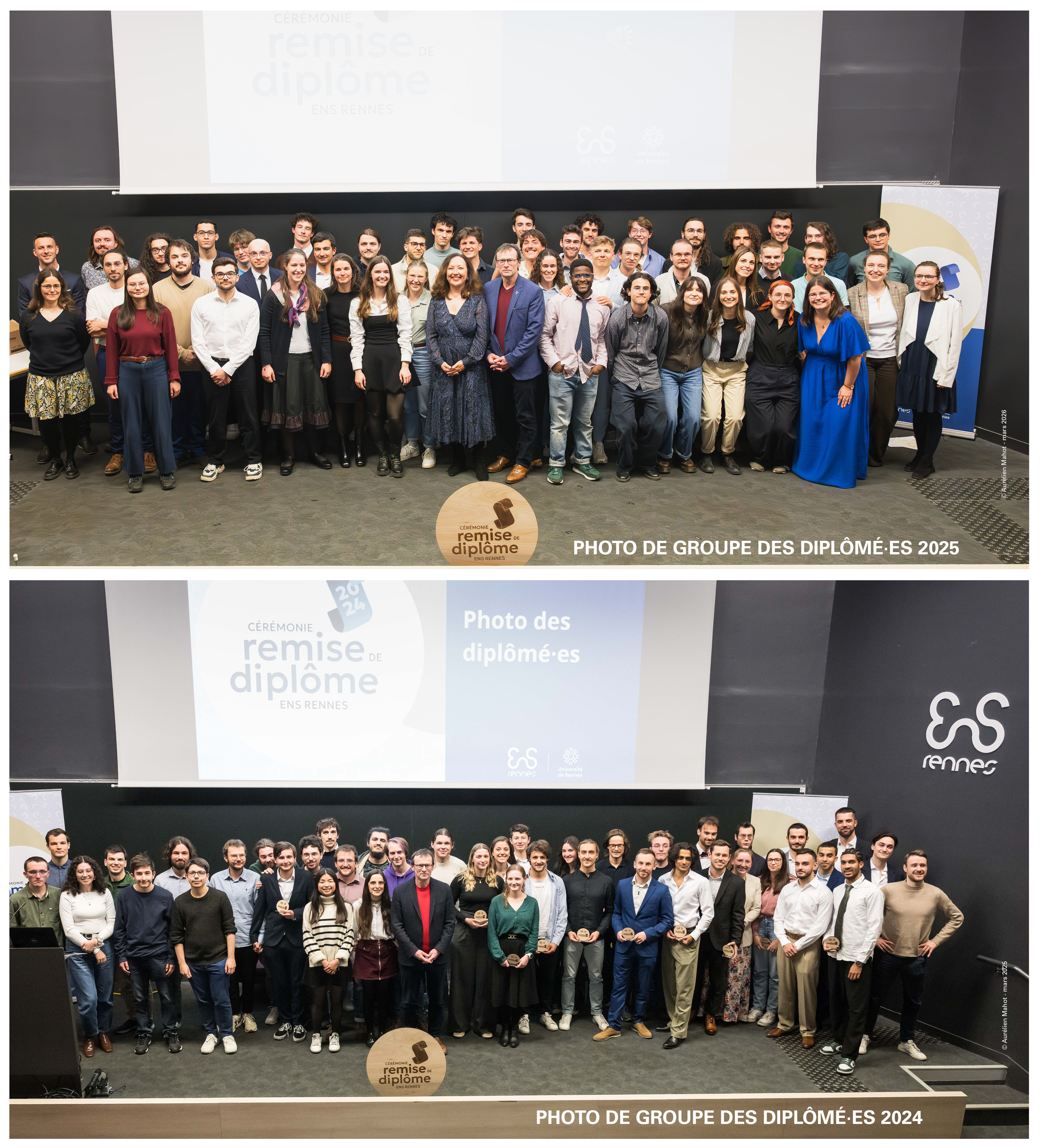 Photo de groupes des dipl&ocirc;m&eacute;s 2024 et 2025