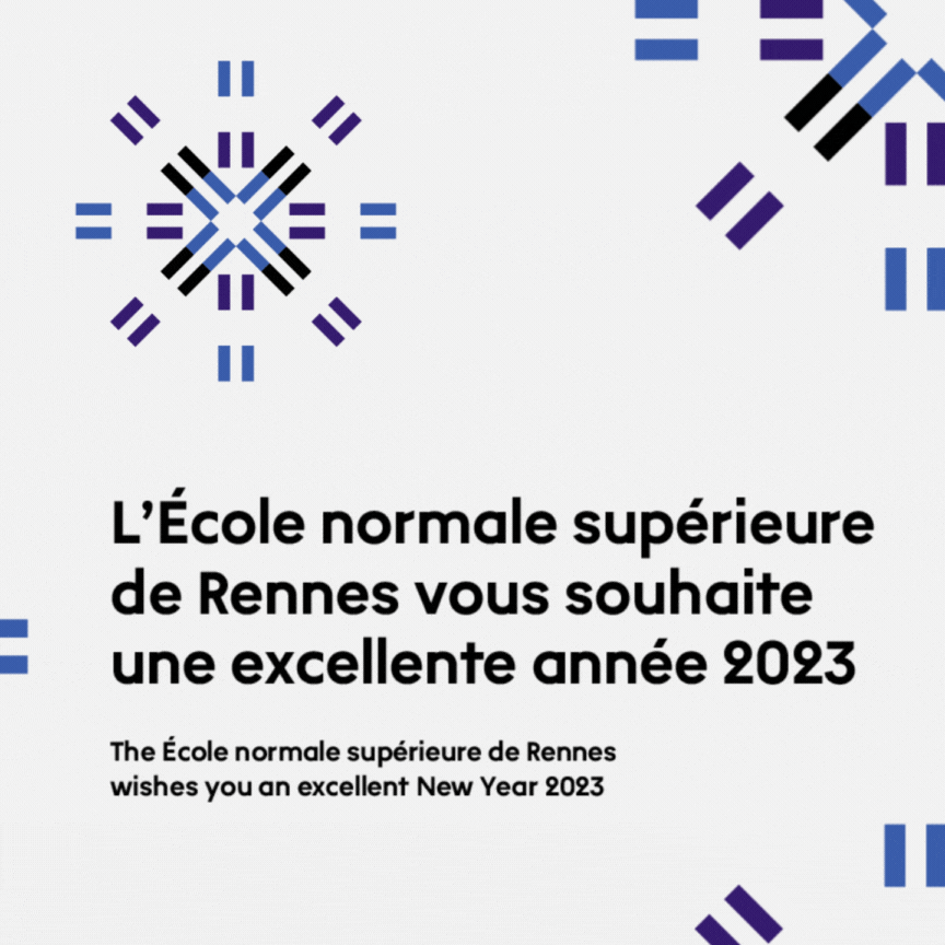 L'ENS Rennes vous souhaite une excellente année 2023